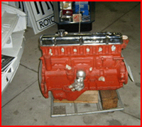 Ein von WEST-MOTOREN revidierter MGC Motor vor der Auslieferung (noch nicht grün bemalt, nur grundiert)